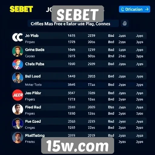 Análise de jogos mais populares no SEBET